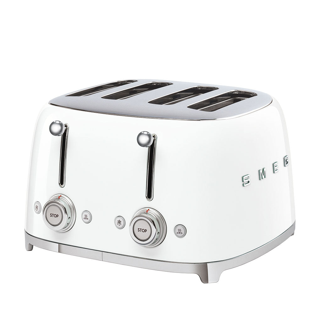 SMEG 50's Retro Style TSF03WHUK 4-Slice Toaster - White