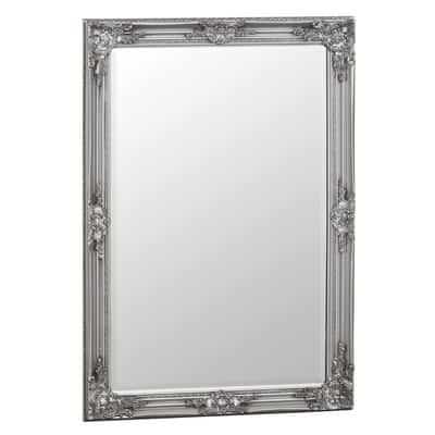 Essentials	Mirror Collection Silver Wooden Mirror	Silver Painted Wooden Frame