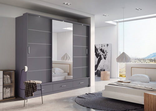 Alpha Sliding Door Wardrobe 250cm