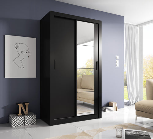 Denmark Small Sliding Door Wardrobe 120cm