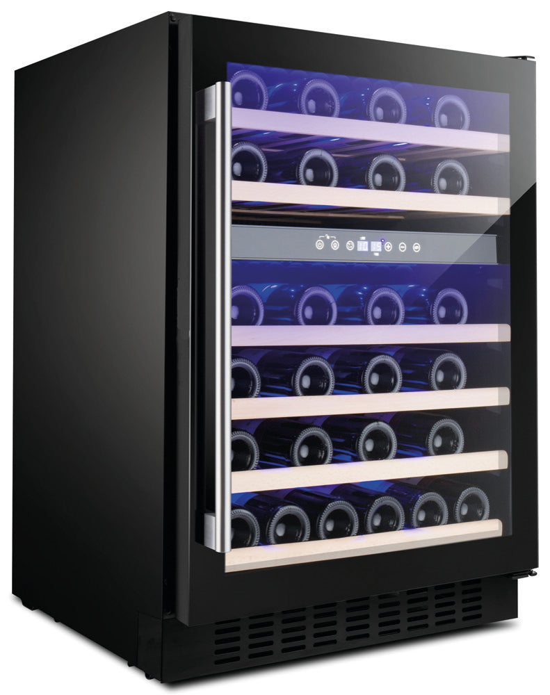 AMICA 60cm Wine Cooler Black - AWC600BL