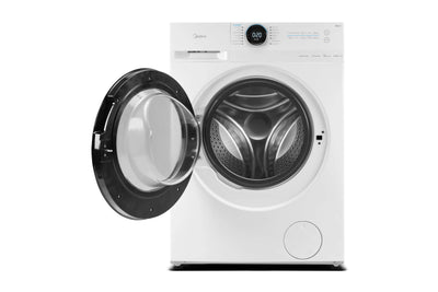 Midea MF20EW100WB Freestanding Washing Machine, Lunar Dial and BLDC, Steam care, 10 kg Load, White, Energy Class A
