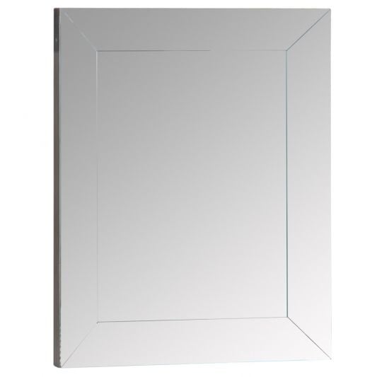 Essentials Mirror Collection Bevelled Glass Mirror Grey Wash
