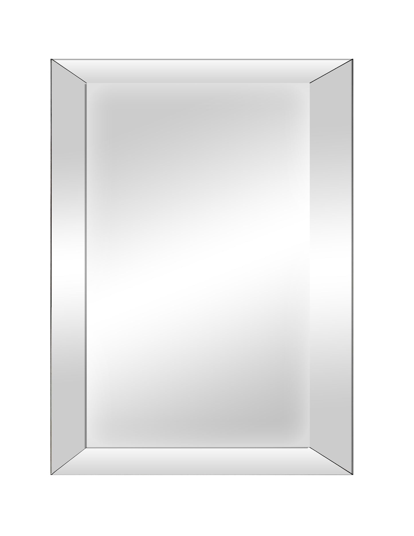 Essentials Mirror Collection Bevelled Glass Mirror Grey Wash