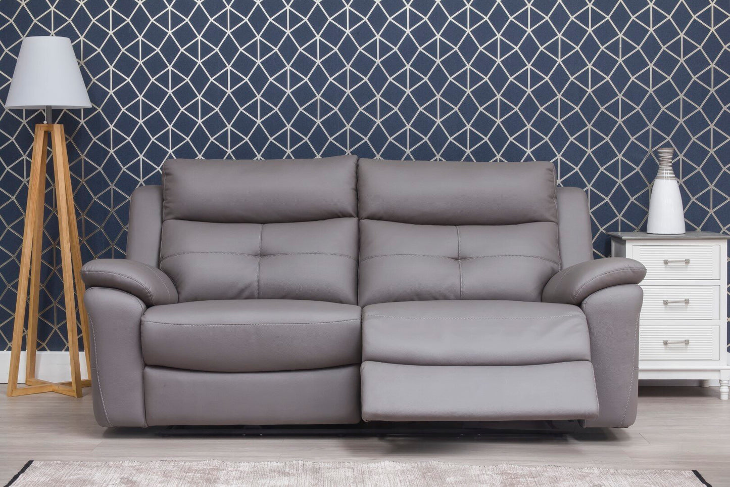 Lugano Fabric Sofa - Storm Grey