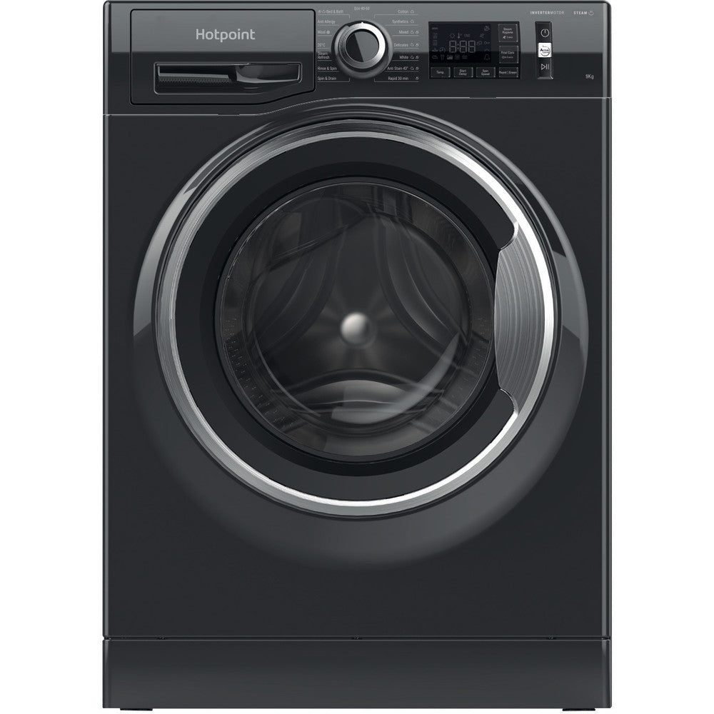 Hotpoint ActiveCare NM11946BCAUKN Black 9kg Front Load Washing Machine