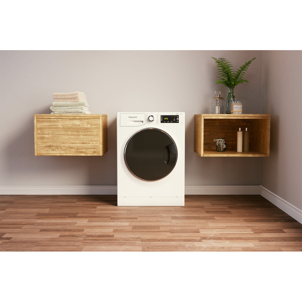 Hotpoint NLLCD1046WDAWUKN 10kg Washing Machine with 1400 rpm - White - A Rated