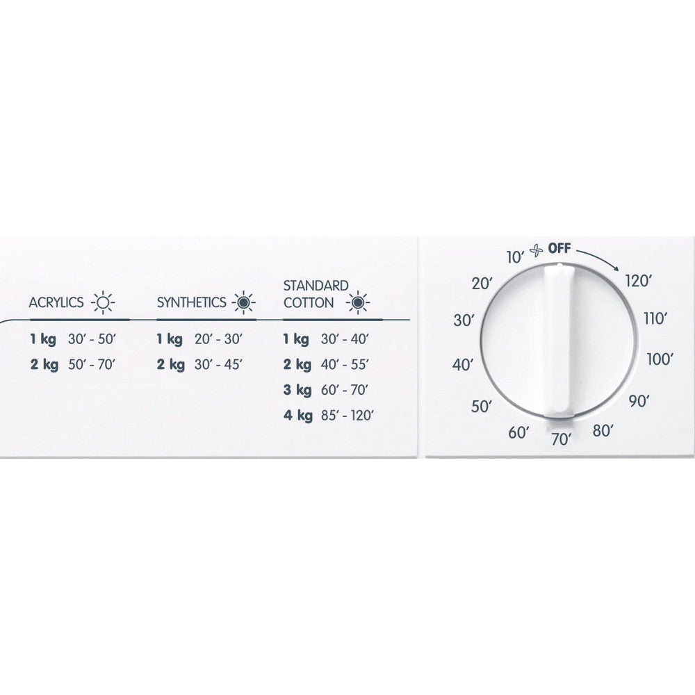 Indesit 4KG Vented Tumble Dryer - White- NIS41V