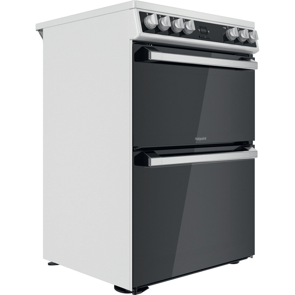 HOTPOINT 60 cm Electric Ceramic Cooker - White - HDT67V9H2CW