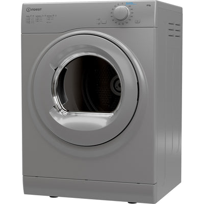 Indesit I1 D80S UK: Vented Tumble Dryer 8kg Capacity- Sliver