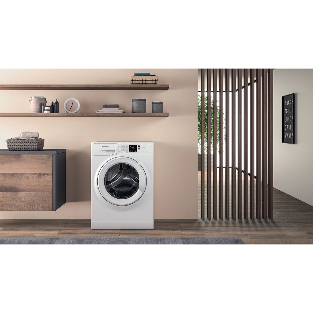 Hotpoint NSWF845CWUKN White 8kg Freestanding Washing Machine