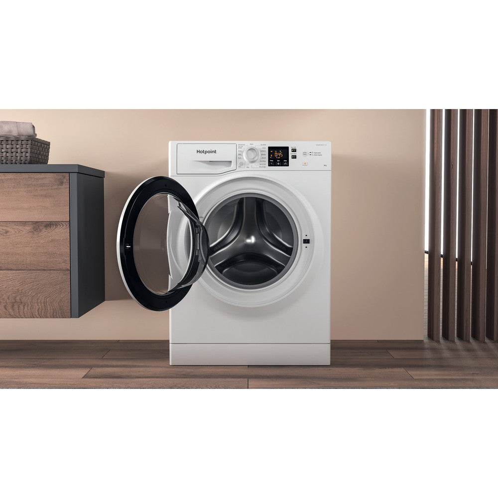 Hotpoint NSWF845CWUKN White 8kg Freestanding Washing Machine