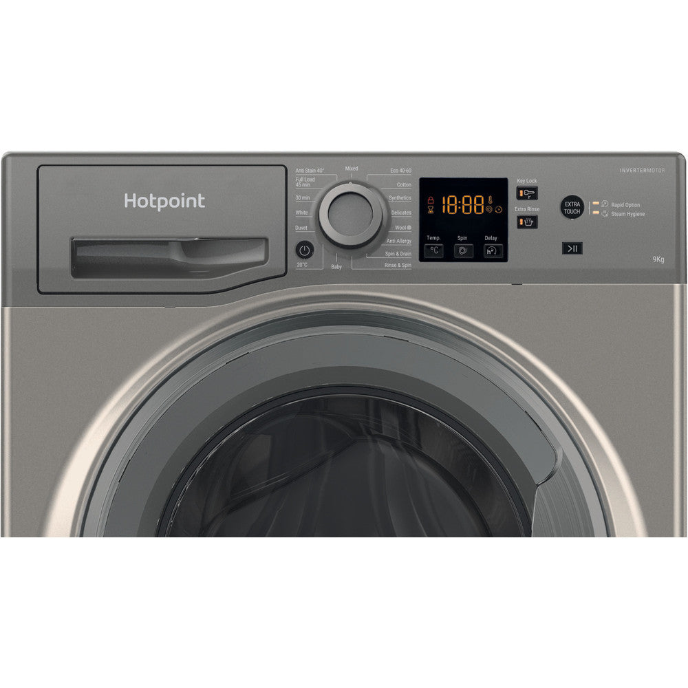 Hotpoint 1400 Spin 9kg Washing Machine- NSWF945CGGUKN