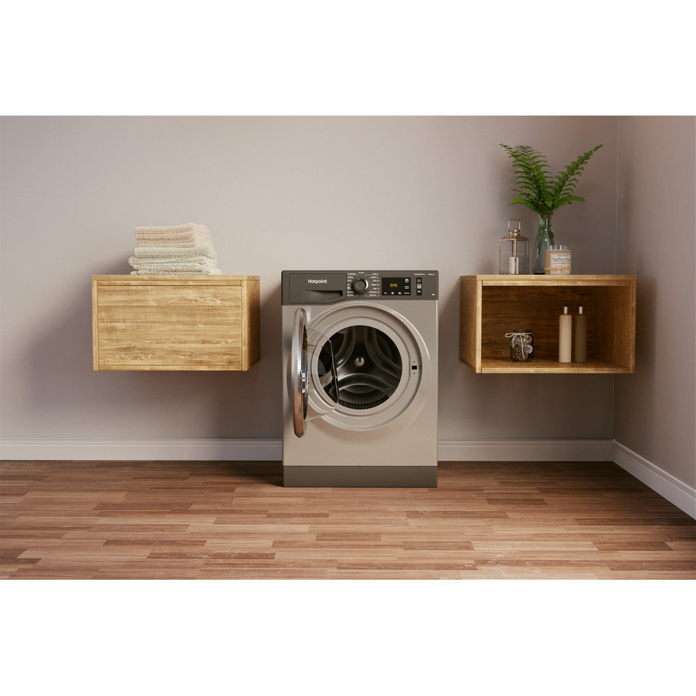 HOTPOINT 9 kg 1400 Spin Washing Machine - Graphite - NM11946GCAUKN