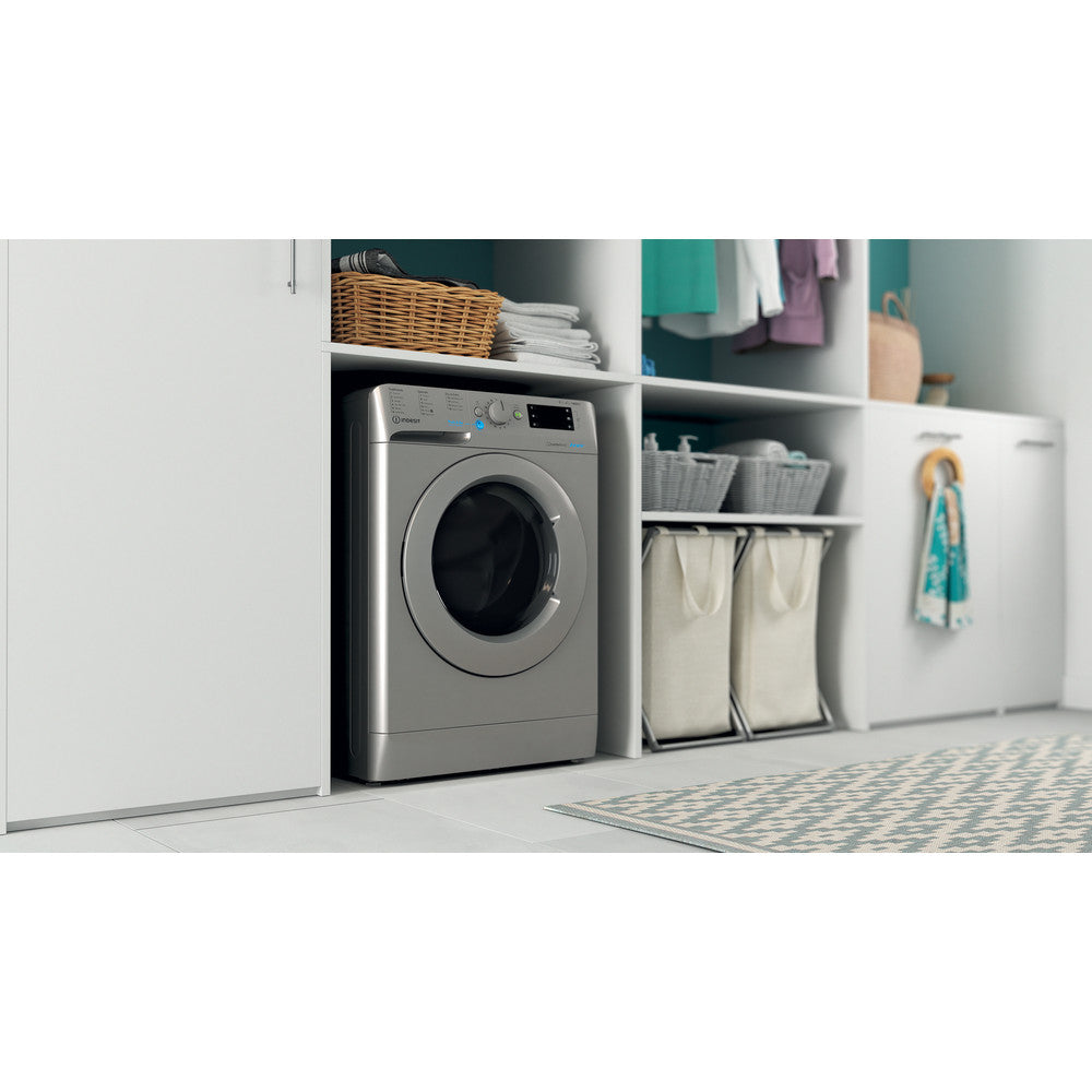 Indesit BDE86436XSUKN 8Kg / 6Kg Washer Dryer with 1400 rpm - Silver - D Rated