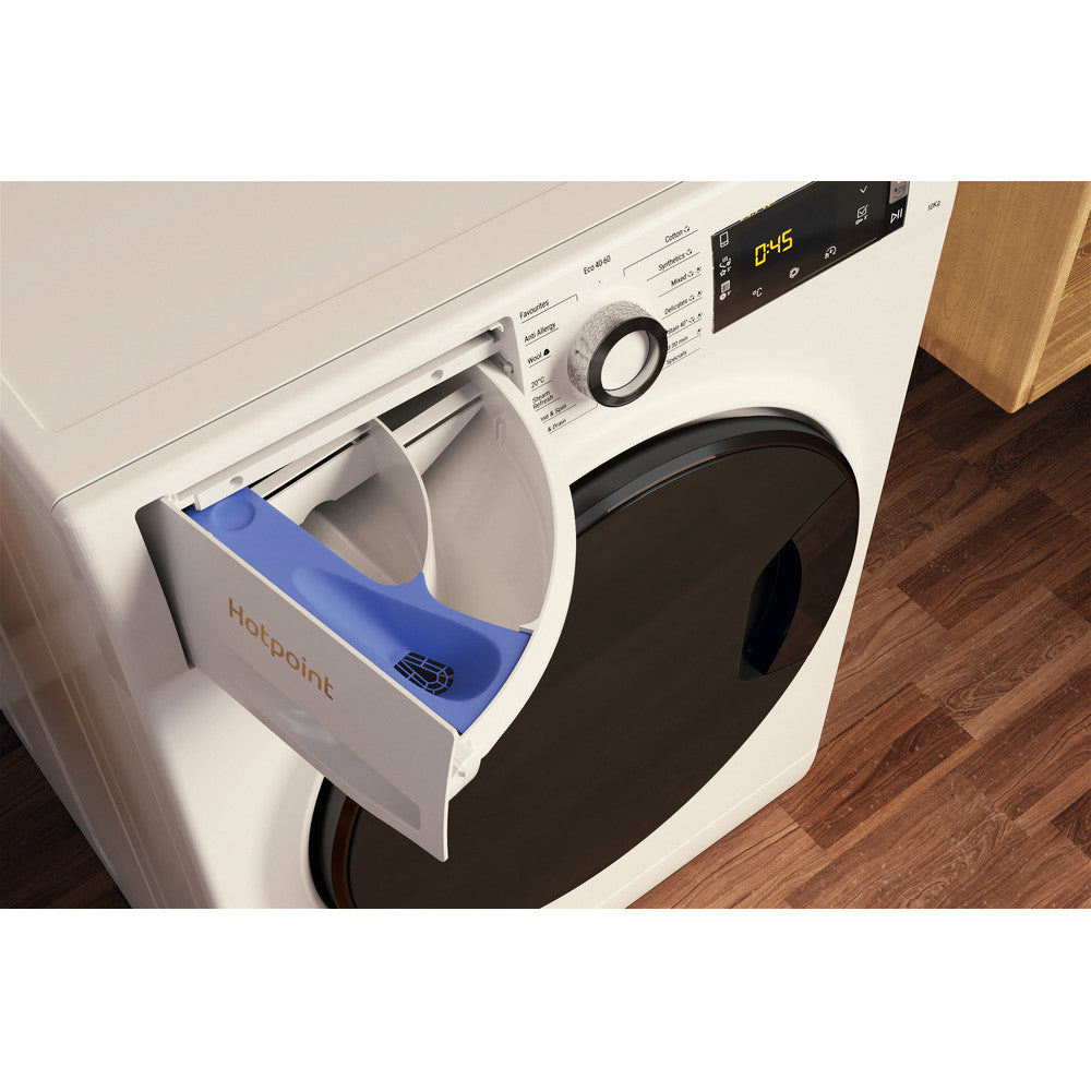 Hotpoint NLLCD1046WDAWUKN 10kg Washing Machine with 1400 rpm - White - A Rated