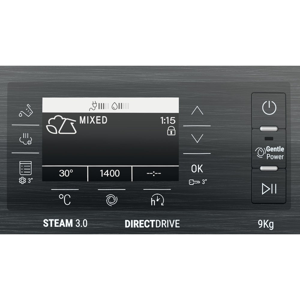 HOTPOINT 9 kg 1400 GentlePower Washing Machine - White - H8W946WBUK