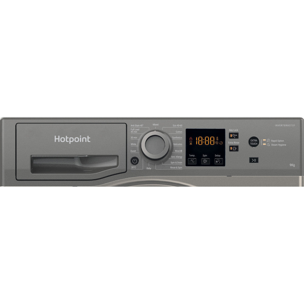 Hotpoint 1400 Spin 9kg Washing Machine- NSWF945CGGUKN