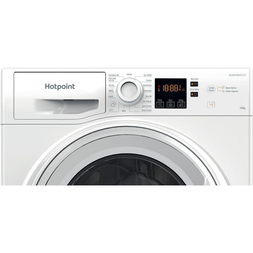 HOTPOINT NSWM 1045C W UK N 10 kg 1400 Spin Washing Machine - White