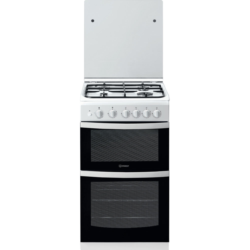 INDESIT 50 cm Gas Cooker - White - ID5G00KMW