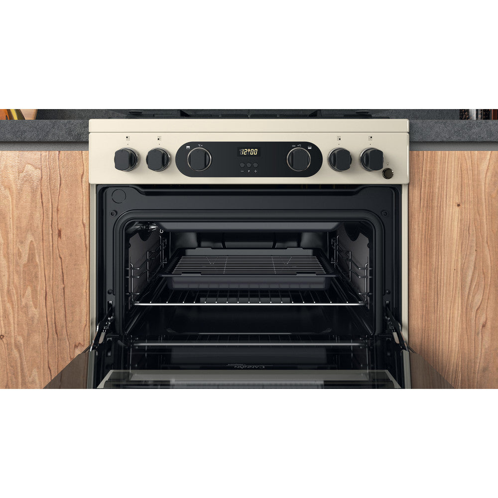 Hotpoint 60cm Dual Fuel Cooker - Jasmine - A/A Rated - CD67G0C2CJ