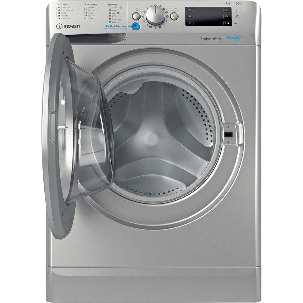 INDESIT BWE 91496X S UK N 9 kg 1400 Spin Washing Machine - Silver