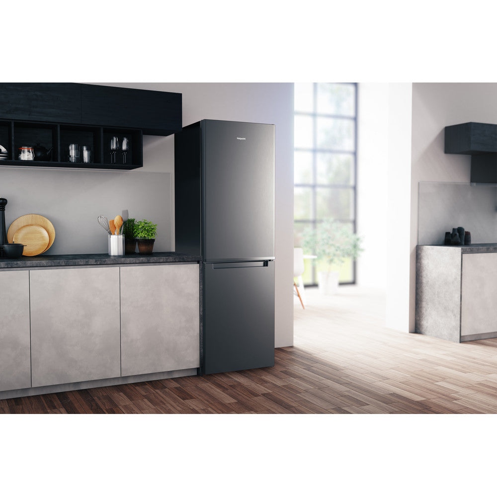 Hotpoint 338 Litre 70/30 Freestanding Total No Frost Fridge Freezer - H3T811IOX1 - Stainless Steel Look