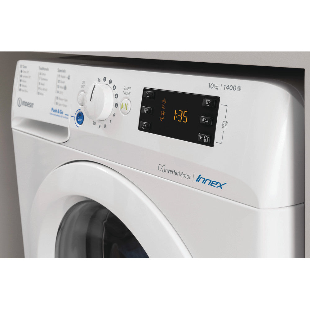 Indesit BWE101486XWUKN 10kg Washing Machine with 1400 rpm - White - A Rated