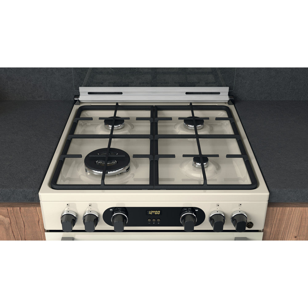 Hotpoint 60cm Dual Fuel Cooker - Jasmine - A/A Rated - CD67G0C2CJ