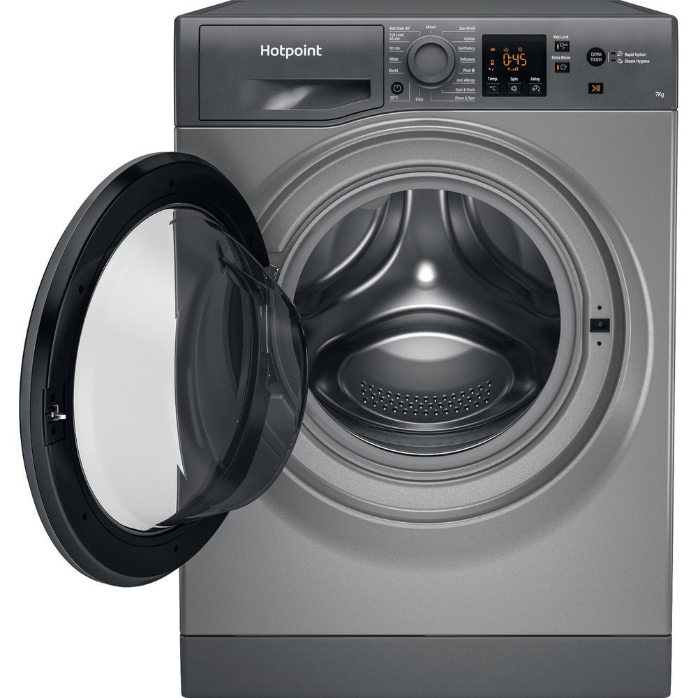 Hotpoint NSWF743UGGUKN 7kg 1400rpm Spin Freestanding Washing Machine