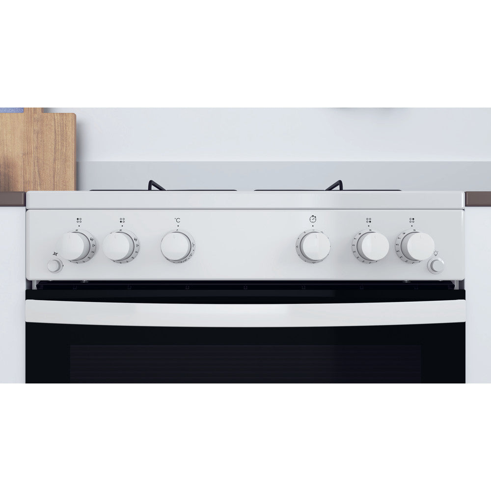 INDESIT  60 cm Gas Cooker - White - IS67G1PMW/UK