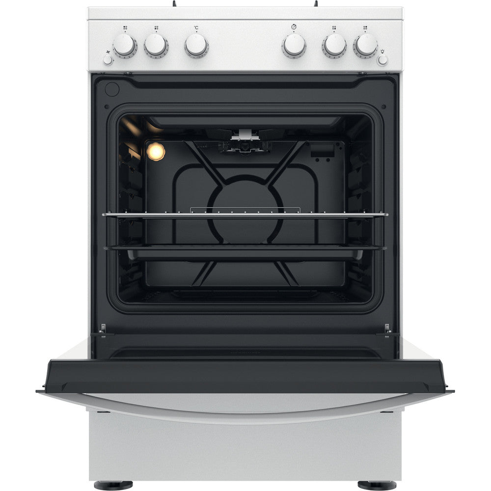 INDESIT 60 cm Gas Cooker - White - IS67G1PMW/UK