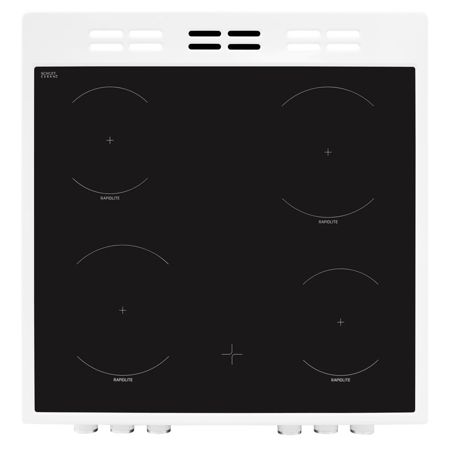 Beko KDC653W 60cm Electric Cooker with Ceramic Hob - White - A/A Rated