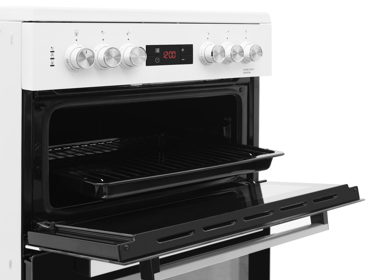 Beko KDC653W 60cm Electric Cooker with Ceramic Hob - White - A/A Rated