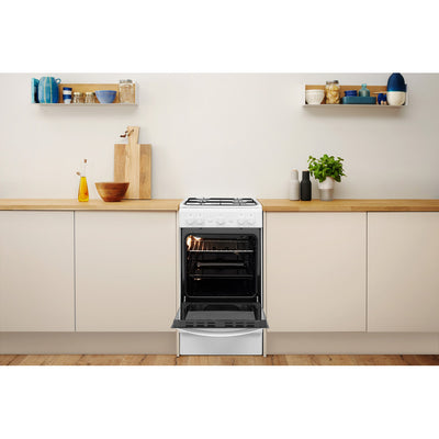 INDESIT 50 cm Gas Cooker – White -IS5G1KMW/U