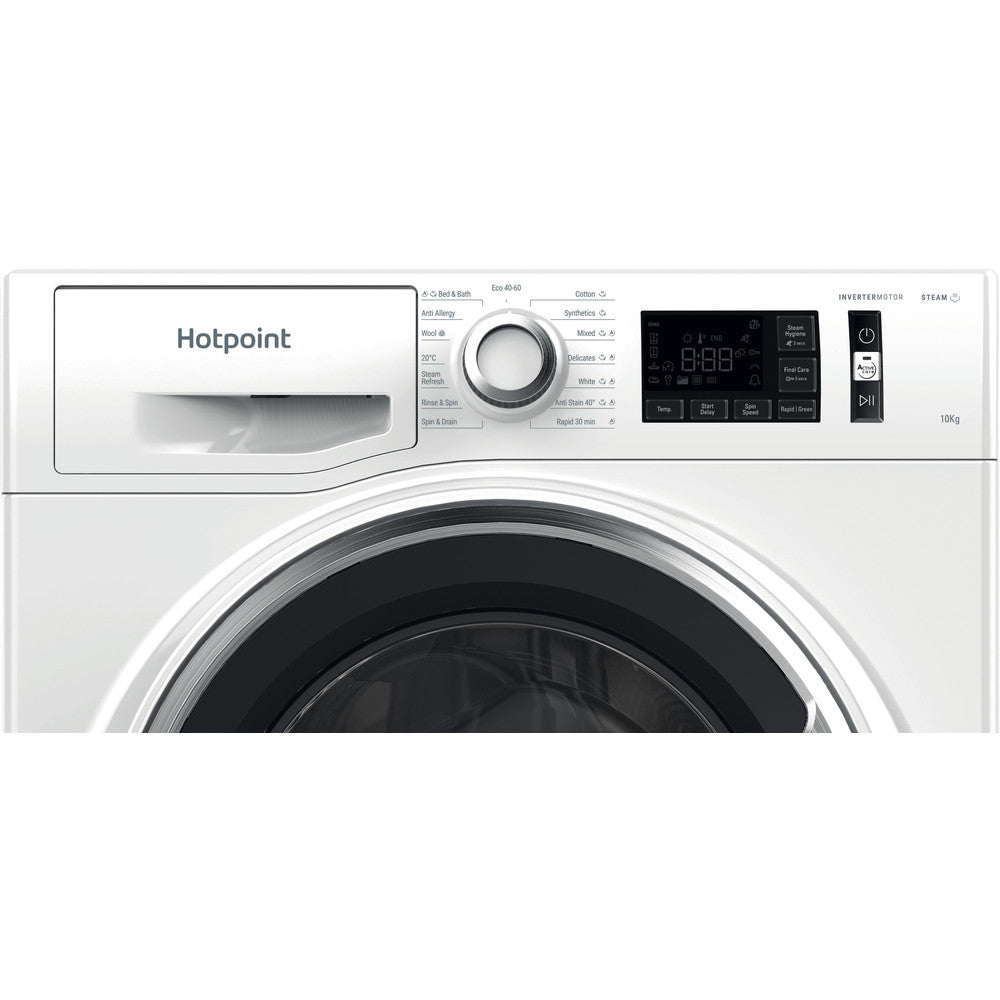 Hotpoint ActiveCare NM111046WCAUKN 10kg White Freestanding Front Load Washing Machine