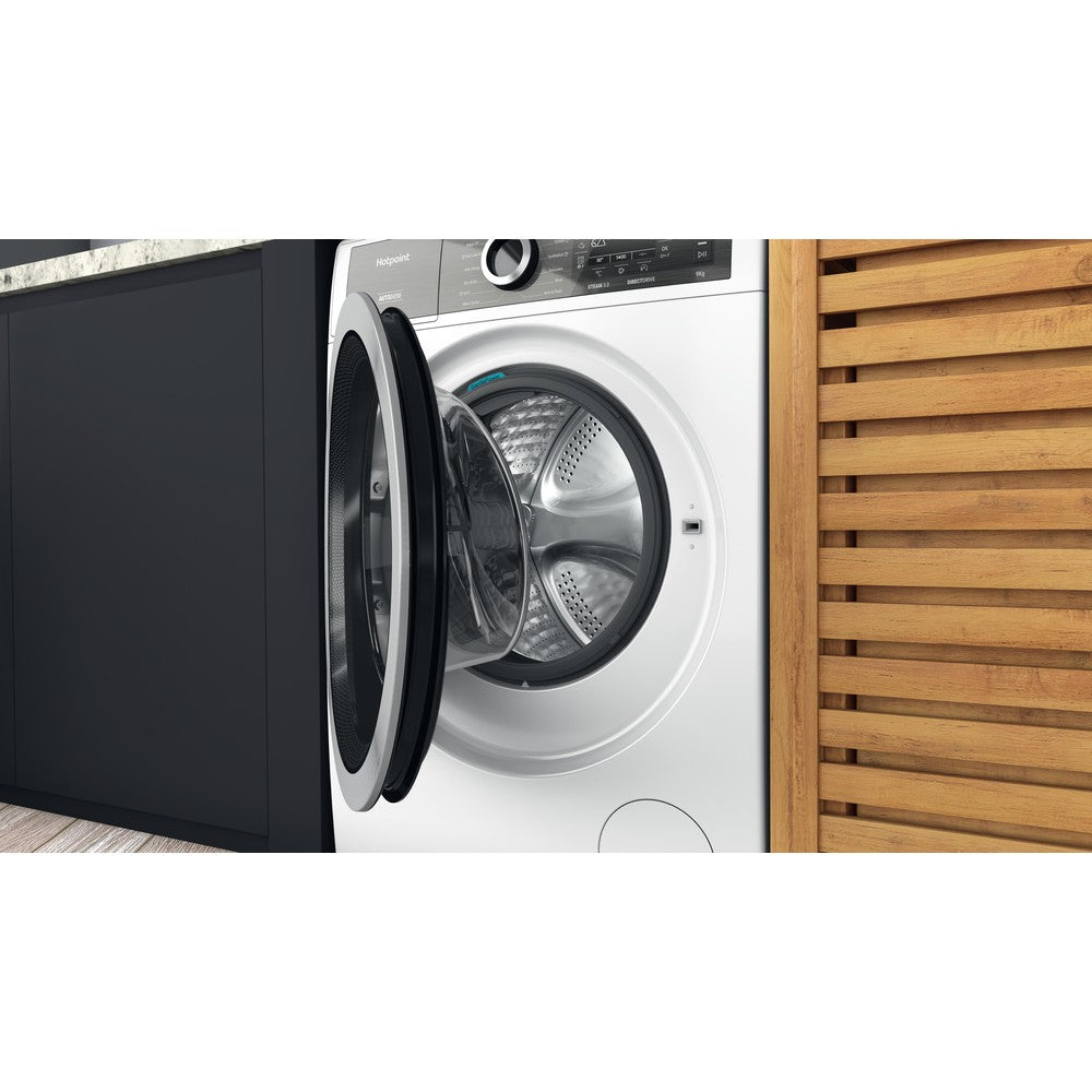 HOTPOINT 9 kg 1400 GentlePower Washing Machine - White - H8W946WBUK