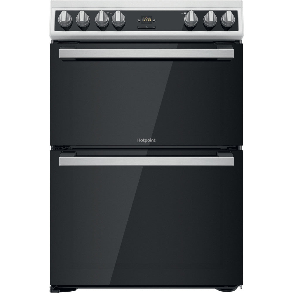 HOTPOINT 60 cm Electric Ceramic Cooker - White - HDT67V9H2CW