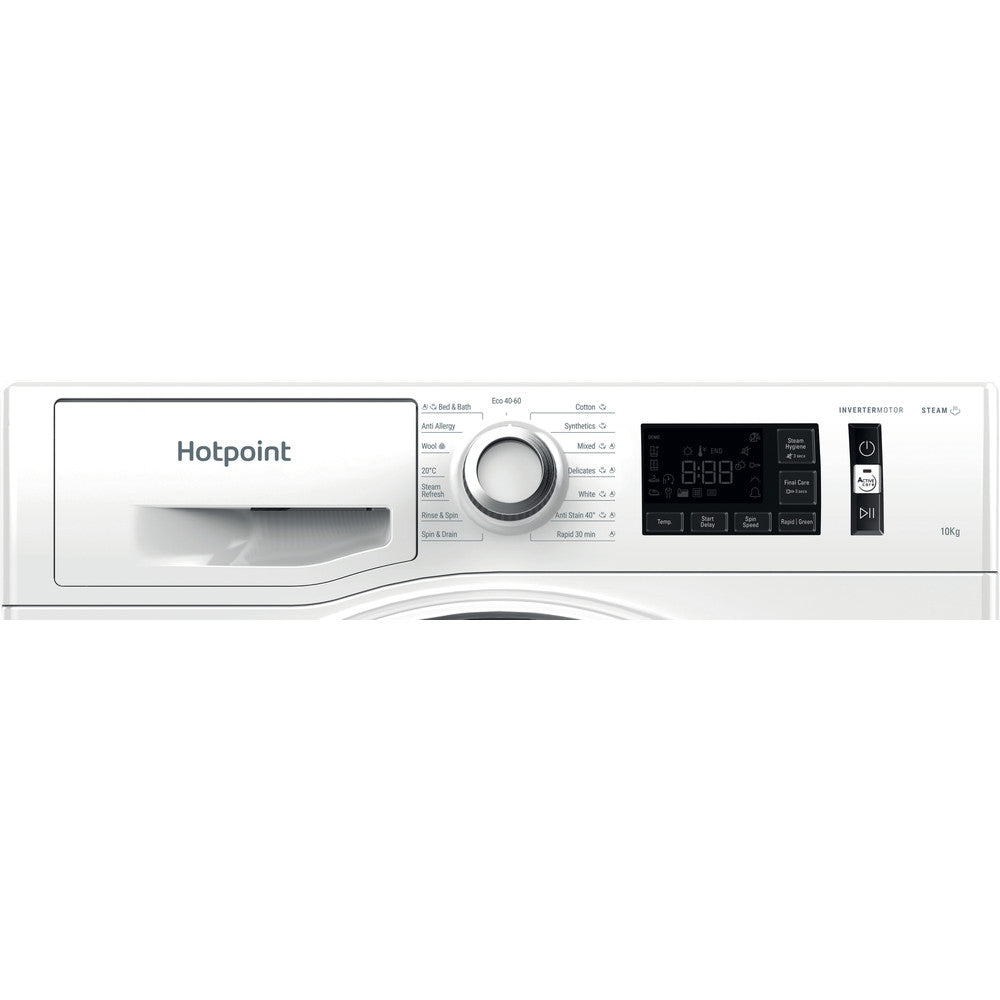 Hotpoint ActiveCare NM111046WCAUKN 10kg White Freestanding Front Load Washing Machine