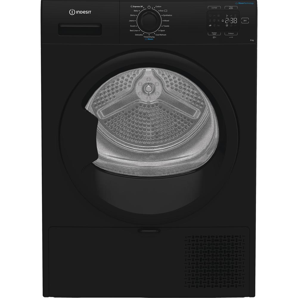 Hotpoint 9kg Heat Pump Tumble Dryer – Black, 60cm, Steam Technology (CYD92DBBUK)