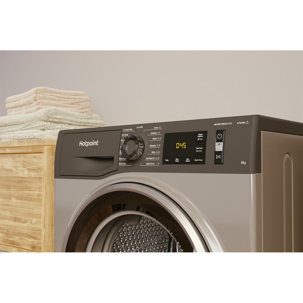 HOTPOINT 9 kg 1400 Spin Washing Machine - Graphite - NM11946GCAUKN