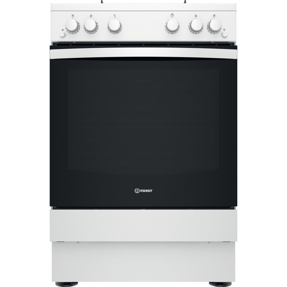 INDESIT 60 cm Gas Cooker - White - IS67G1PMW/UK