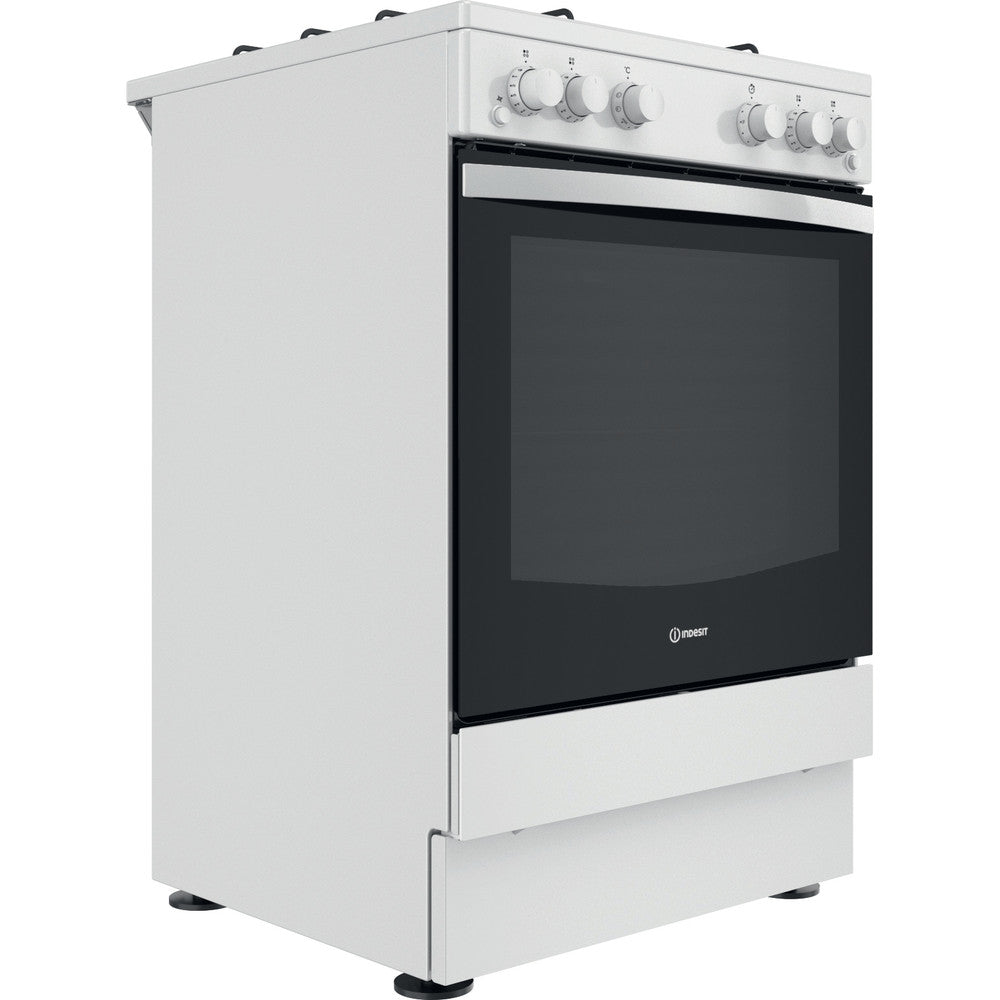 INDESIT 60 cm Gas Cooker - White - IS67G1PMW/UK