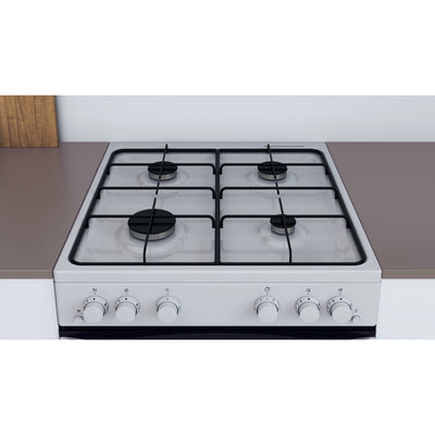 INDESIT 60 cm Gas Cooker - White - IS67G1PMW/UK