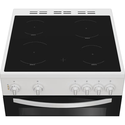 Indesit 60 cm Electric Double Cooker – IDE6VMW, Ceramic Hob, A-Rated, White