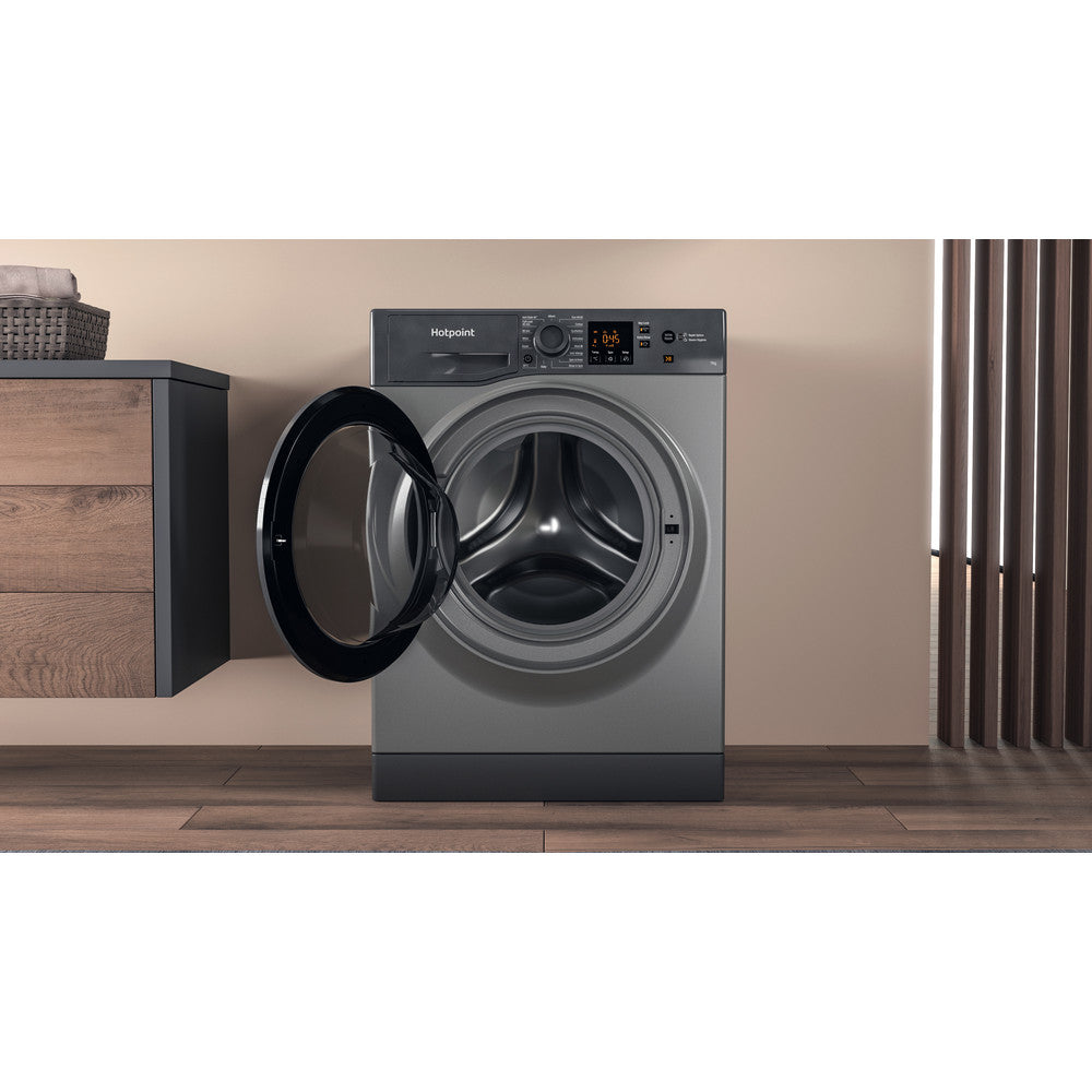 Hotpoint NSWF743UGGUKN 7kg 1400rpm Spin Freestanding Washing Machine