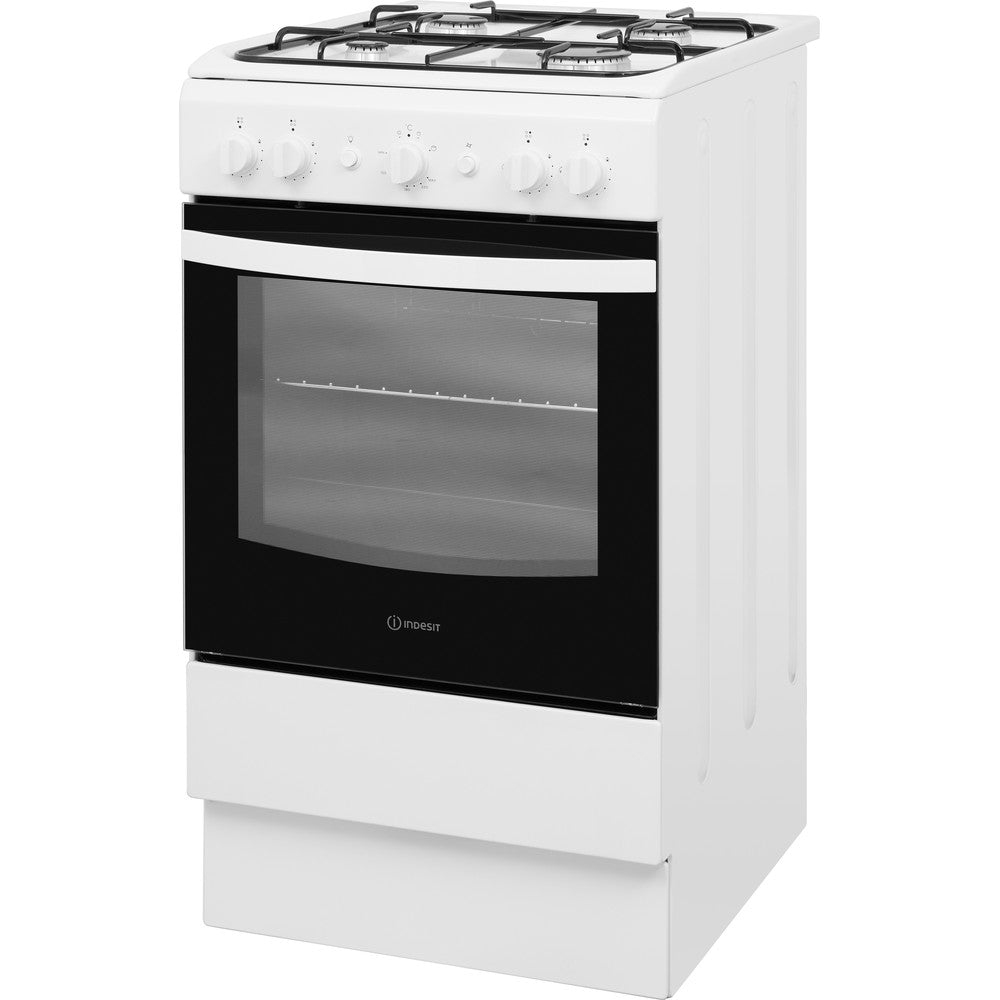 INDESIT  50 cm Gas Cooker – White -IS5G1KMW/U