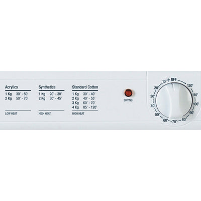 Hotpoint 4KG Tabletop Vented Tumble Dryer 4KG - White- NV4D01P