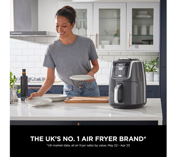 Ninja AF160UK Air Fryer MAX & Dehydrator – 7.5L, 2400W, Grey
