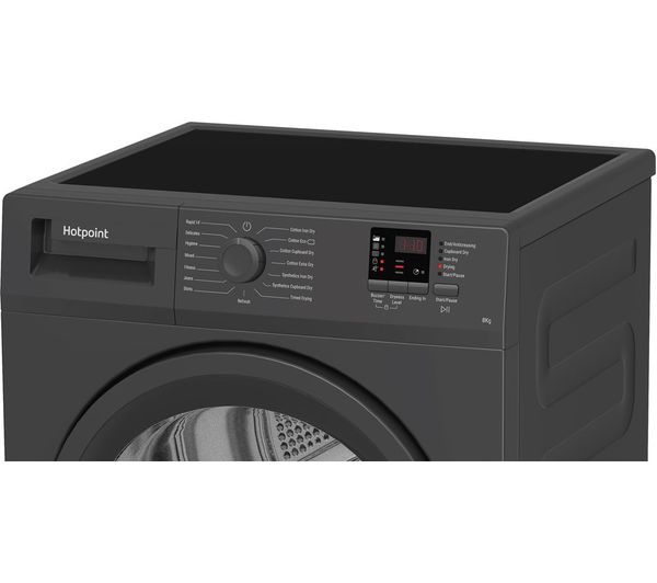 HOTPOINT CHDC82GGGDUK 8KG Sensor Condenser Tumble Dryer - Graphite
